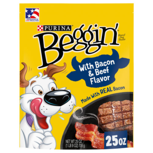 Beggin' Dog Treats, Bacon & Beef Flavor