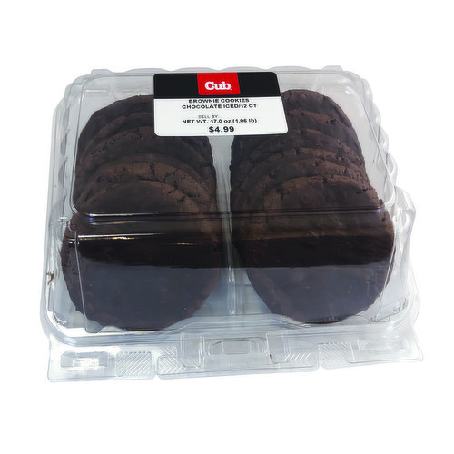 Cub Bakery Brownie CookiesChocolate Iced/12 Ct