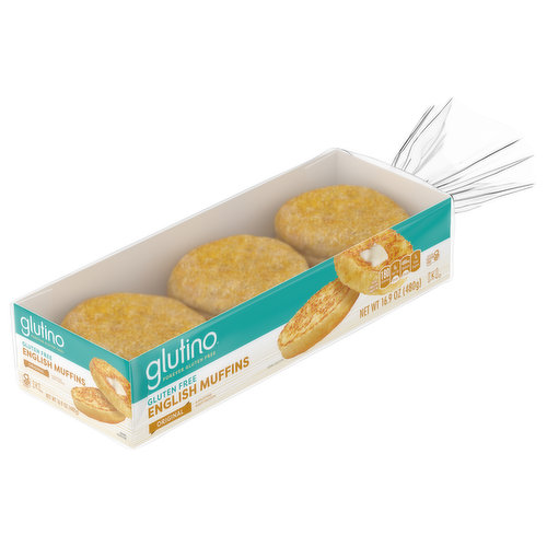 Glutino English Muffins, Gluten Free, Original