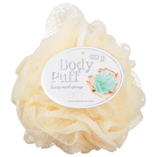 Jacent Luxury Mesh Sponge, Body Puff, 60 Grams