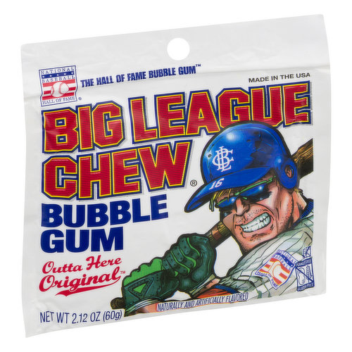 Big League Chew Original Bubblegum 2.12 oz Pouch