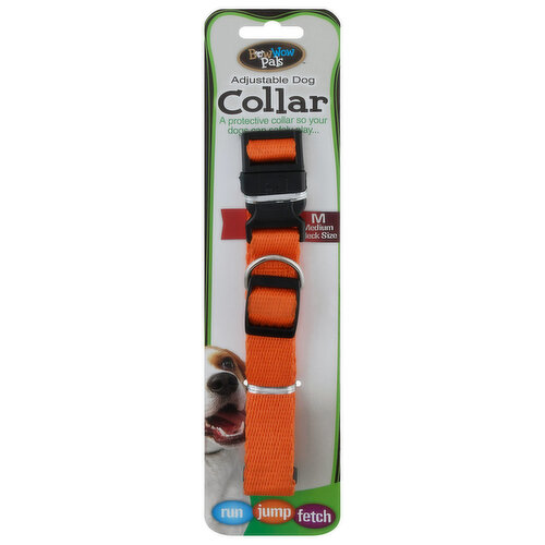 BowWow Pals Dog Collar, Adjustable, Medium