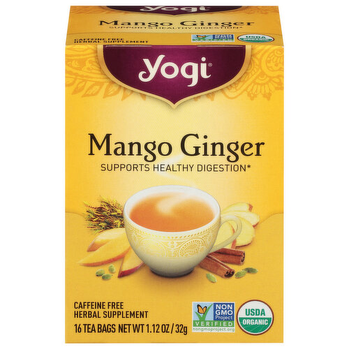 Yogi Tea Bags, Mango Ginger