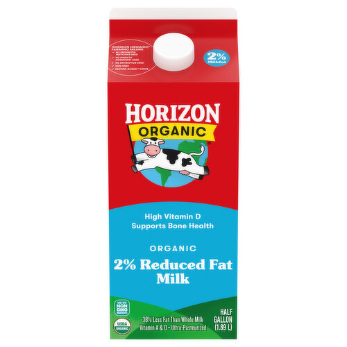 Horizon Organic Milk, Reduced Fat, Organic, 2%