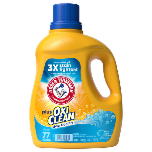 Arm & Hammer Oxiclean Detergent, Stain Fighters, Fresh Scent