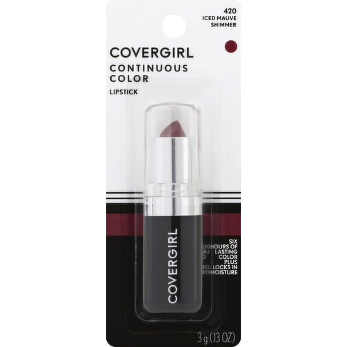 CoverGirl Continuous Color Lipstick, Iced Mauve 420