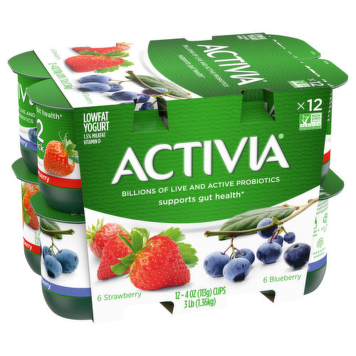 Activia Lowfat Yogurt, Mixed Berry 4oz Wholesale - Danone Food Service