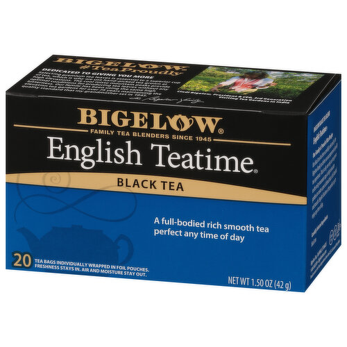 Bigelow Black Tea, English Teatime, Tea Bags