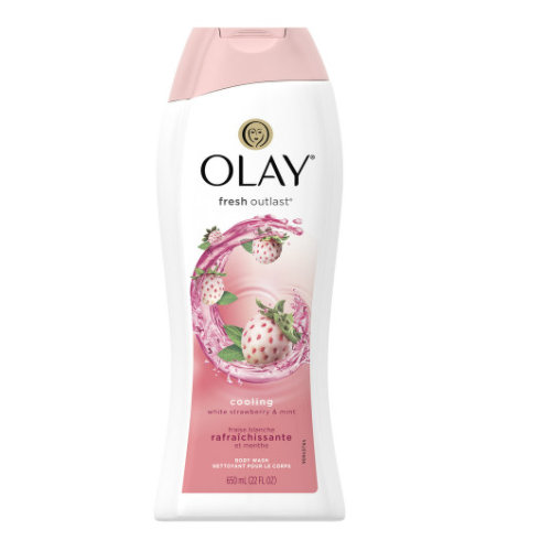 Olay Fresh Outlast Cooling White Strawberry Body Wash 
