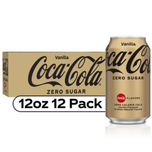 Coca-Cola Zero Sugar Zero Vanilla Soda Soft Drink