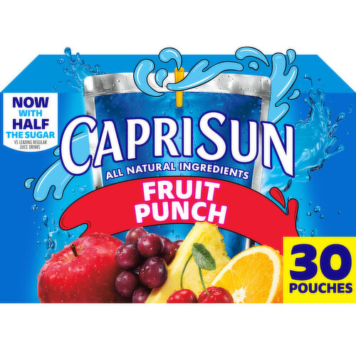 Capri Sun Fruit Punch Naturally Flavored Juice Drink Blend