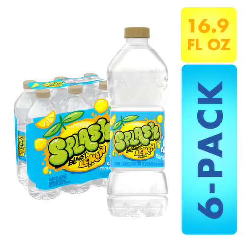SPLASH Splash Blast Lemon Flavored Water Bottle 16.9 oz, 6 Count