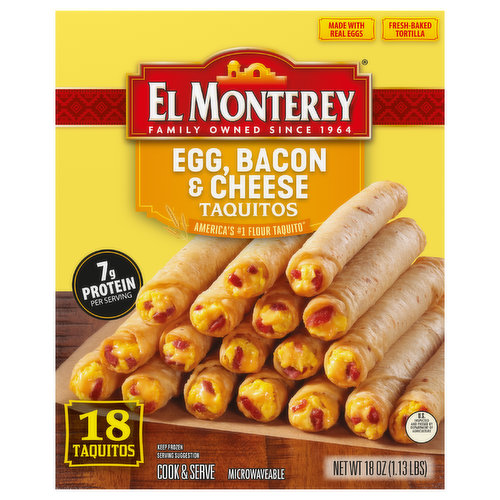 El Monterey Taquitos, Egg, Bacon & Cheese