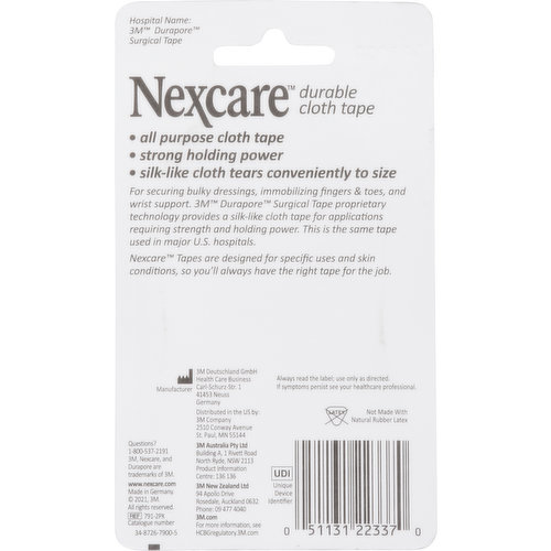 Buy Nexcare Durable Cloth First Aid Tape - 3M Medical Cloth Tape