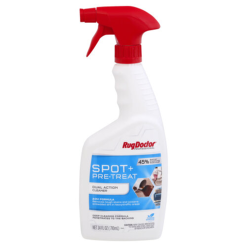 Rug Doctor Professional Cleaner, Dual Action, Spot + Pre-Treat, Fresh Spring, 2-in-1 Formula