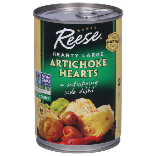 Reese Artichoke Hearts, Hearty, Large