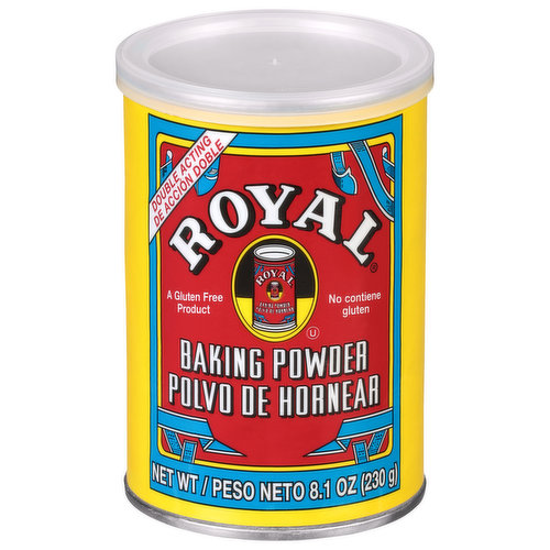 Royal Baking Powder, 8.1 Ounce