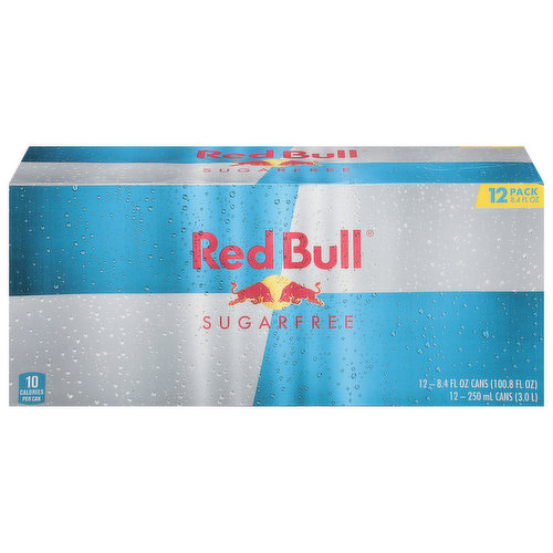 Red Bull Energy Drink, Sugarfree, 12 Pack