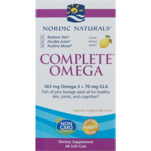 Nordic Naturals Complete Omega Lemon - Supports Skin, Joints