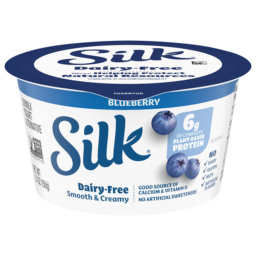 Silk Yogurt Alternative, Dairy-Free, Blueberry, Soymilk