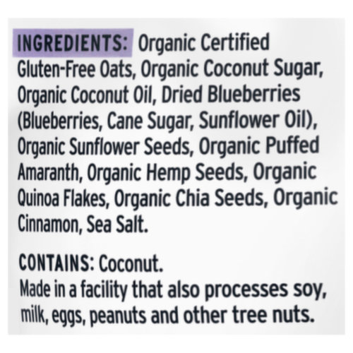 Purely Elizabeth Ancient Grain Granola, Blueberry Hemp