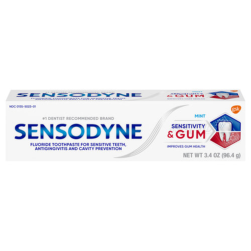 Sensodyne Toothpaste, Mint, Sensitivity & Gum