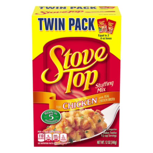 Stove Top Chicken Stuffing Mix with Real Chicken Broth