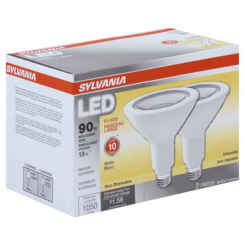 Sylvania Light Bulbs, LED, Flood, 13 Watts