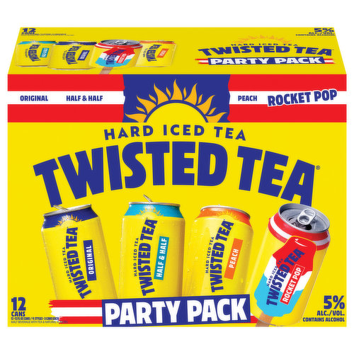 Twisted Tea Hard Iced Tea, Party Pack