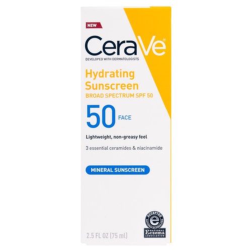 CeraVe Sunscreen, Hydrating, SPF 50