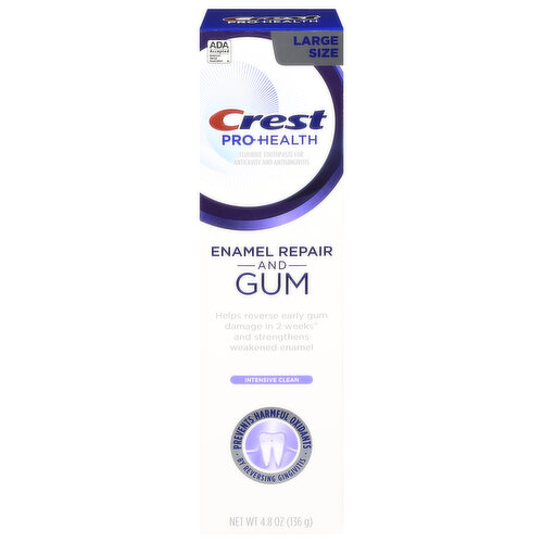 Crest Pro-Health Toothpaste, Enamel Repair and Gum, Intensive Clean, Large Size