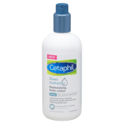 Cetaphil Body Lotion, Replenishing, Sheer Hydration