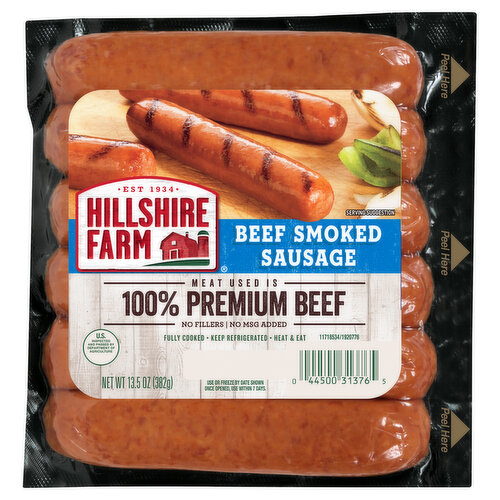 Hillshire Farm Hillshire Farm Beef Smoked Sausage Links, 6 Count