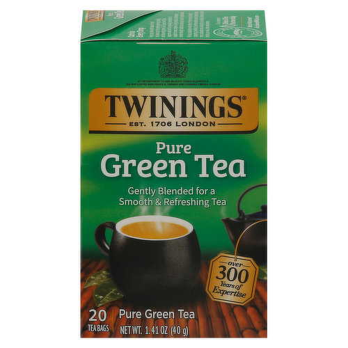 Twinings Green Tea, Pure, Bags