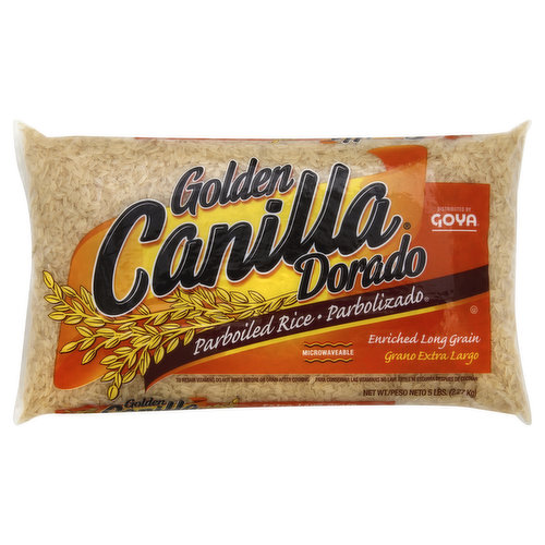 Canilla Golden Parboiled Rice, Enriched, Long Grain