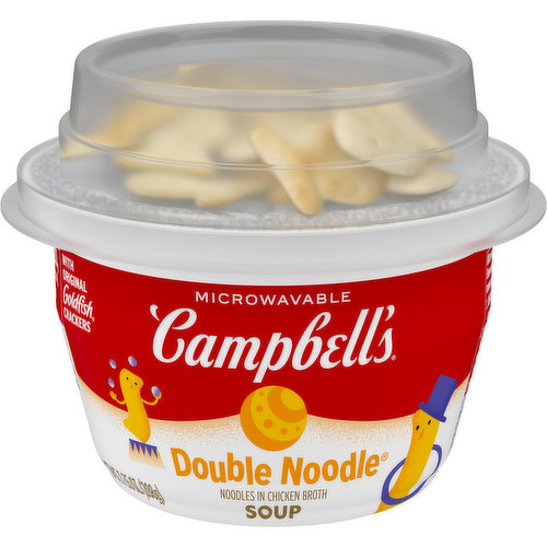 Campbell's® Double Noodle Soup with Goldfish Crackers