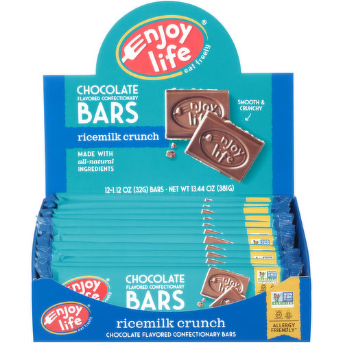 Enjoy Life Ricemilk Crunch Chocolate Flavored Confectionary Bars