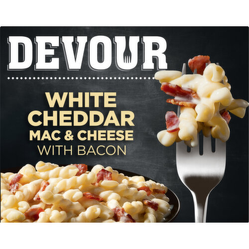 Devour White Cheddar Mac & Cheese with Smoked Bacon Frozen Meal