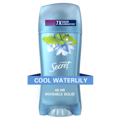 Secret Fresh Collection Invisible Solid Antiperspirant and Deodorant, Waterlily Scent, 2.6 oz