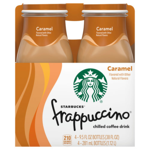 Starbucks Frappuccino Starbucks® Frappuccino® Caramelly Intense Caramel Chilled Coffee Drink 4-9.5 fl. oz. Glass Bottles