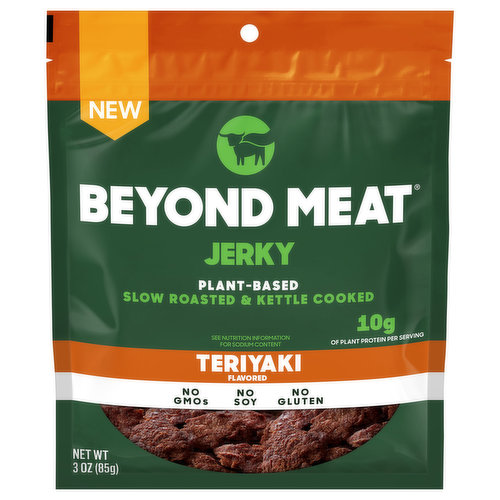 Beyond Meat Jerky, Plant-Based, Teriyaki Flavored