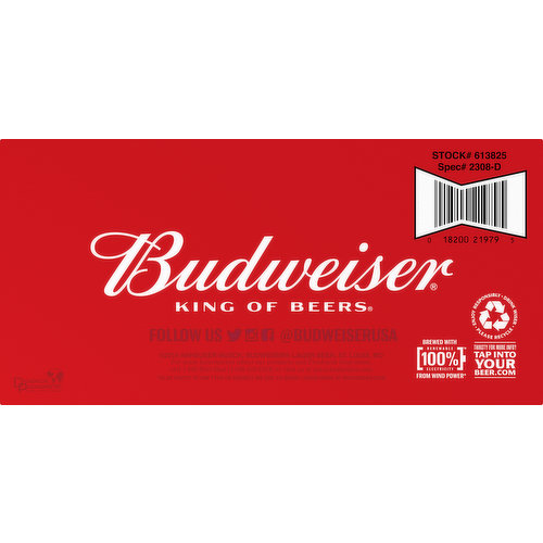 Budweiser 16 Oz Aluminum Red Cups 2-Pack