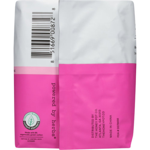 The Honey Pot Organic Cotton Pads Regular at NaturaMarket