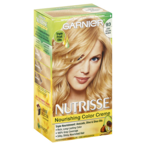 Nutrisse Nourishing Color Creme Permanent Haircolor, Light Golden Blonde 93