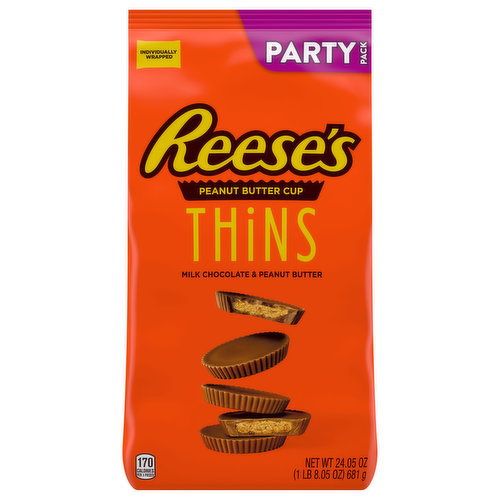 Reese's Peanut Butter Cup, Thins, Party Pack