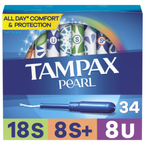 Tampax Pearl Tampax Pearl Tampons Trio Multipack, S/SP+/U 34 Ct