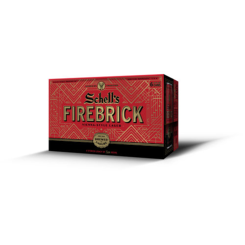 Schell's Amber Lager Firebrick 6  Pack Cans