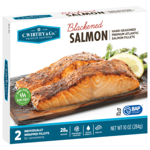 C. Wirthy & Co. Blackened Atlantic Salmon Fillets, 10 oz