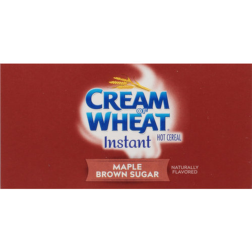 Cream of Wheat Instant Hot Cereal Bundle: Includes One Box Bananas and  Cream and One Box Maple Brown Sugar (Each Box Has Ten 1.23 oz packets)