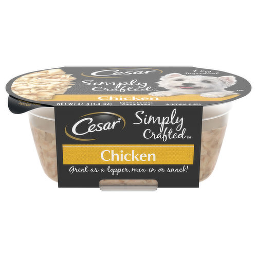 Cesar Simply Crafted Canine Cuisine Complement, Chicken